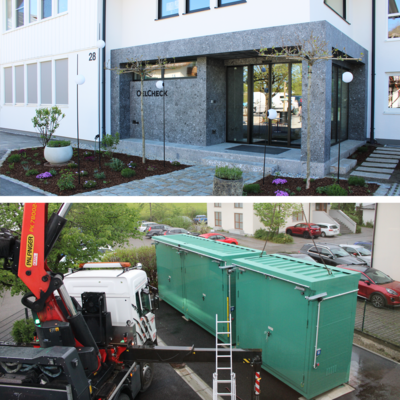 Gefahrstofflagers und Laborfläche